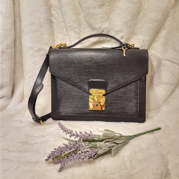 Louis Vuitton Monceau crossbody epi black gold hardware - Picture 1 of 16